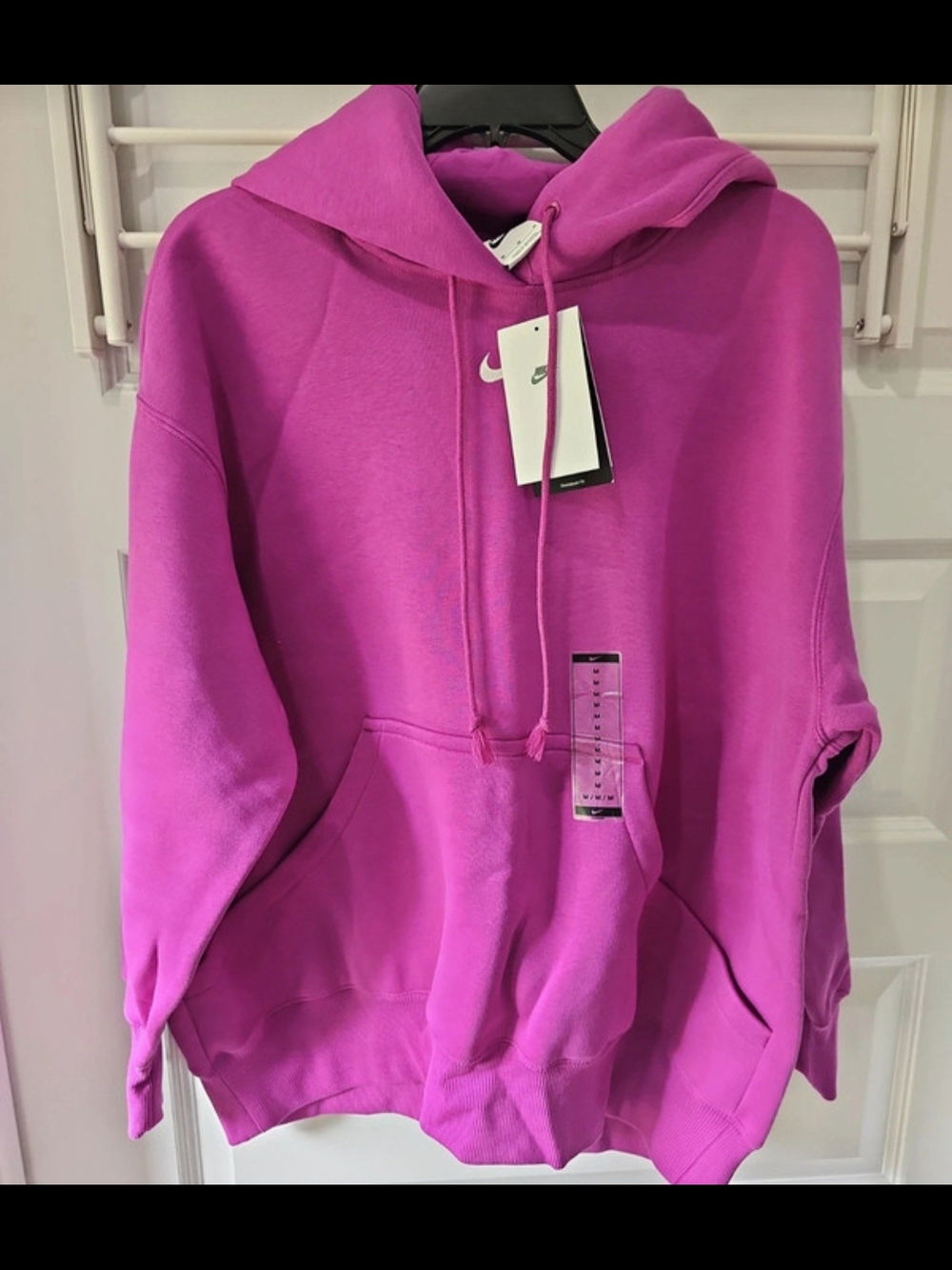 Nike Fuchsia Pink Pullover Hoodie with Kangaroo Pocket